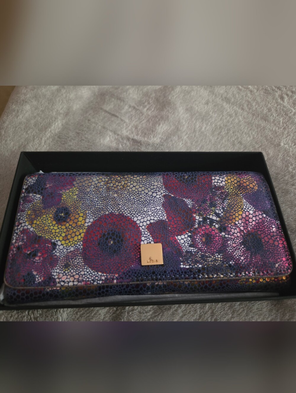 Lodis 🌸Floral Print Wallet in Purple, Red, Yellow